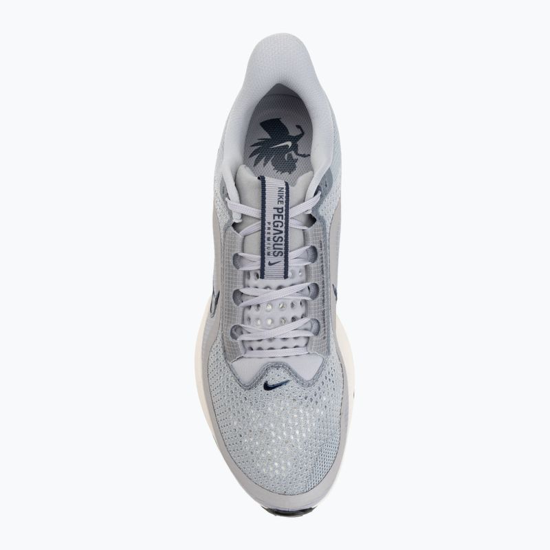 Кросівки для бігу чоловічі Nike Pegasus Premium wolf grey/pewter/sail/midnight navy 5