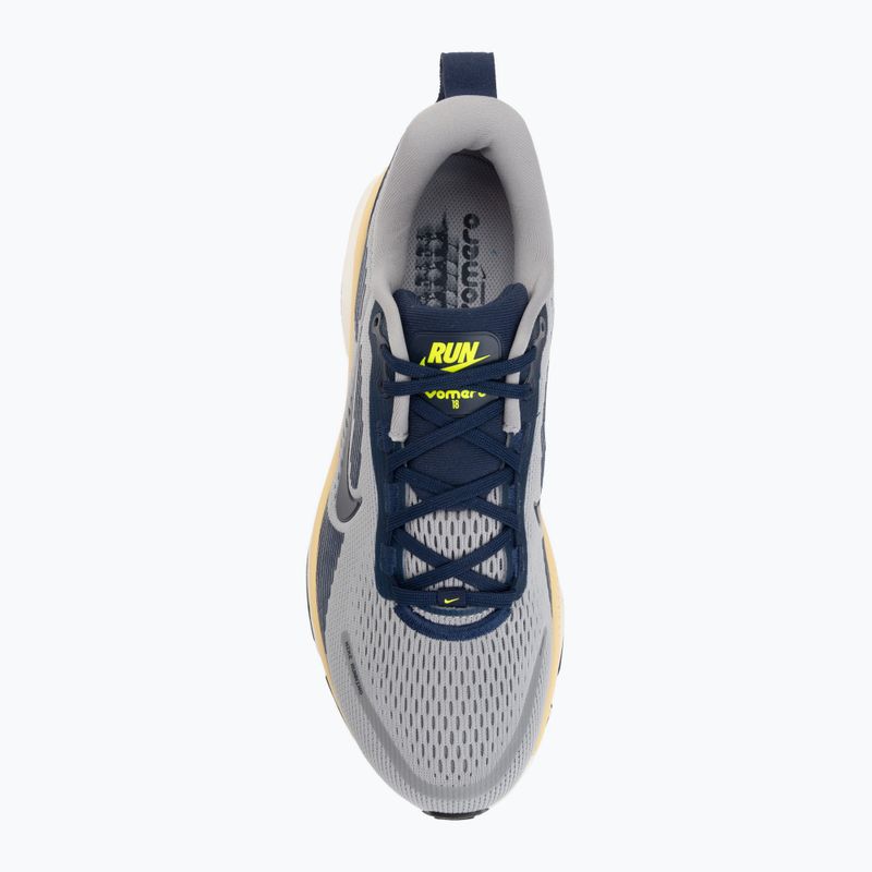 Кросівки для бігу чоловічі Nike Vomero 18 wolf grey/pewter/sail/midnight navy 5