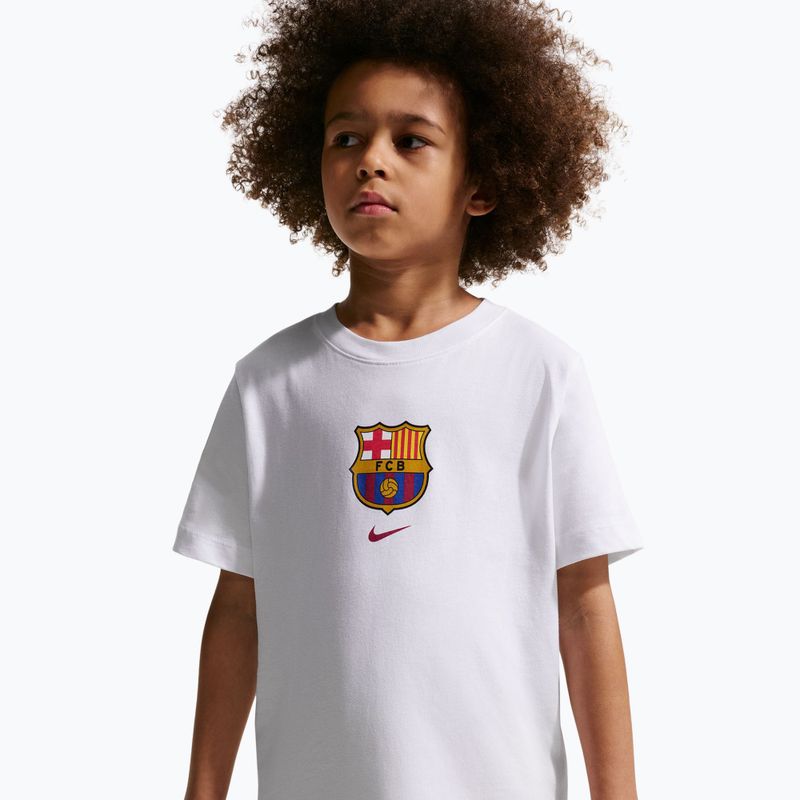Футболка дитяча Nike FC Barcelona Soccer white 4