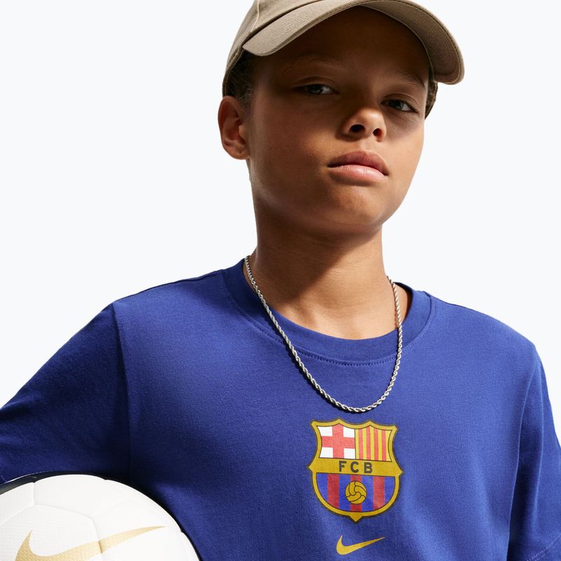 Футболка дитяча Nike FC Barcelona Soccer deep royal blue 5