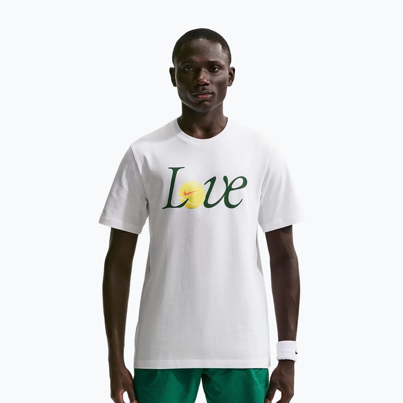 Футболка тенісна чоловіча Nike Court Love white