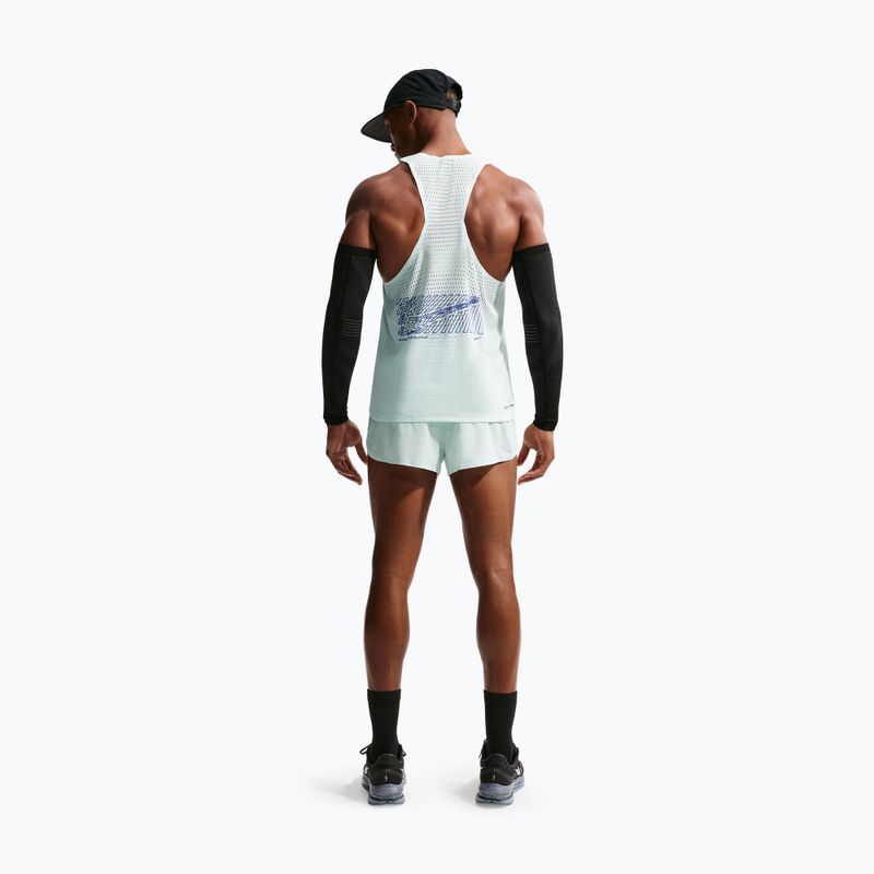 Футболка для бігу чоловіча Nike AeroSwift Dri-Fit ADV Running Singlet barely green/lapis 3