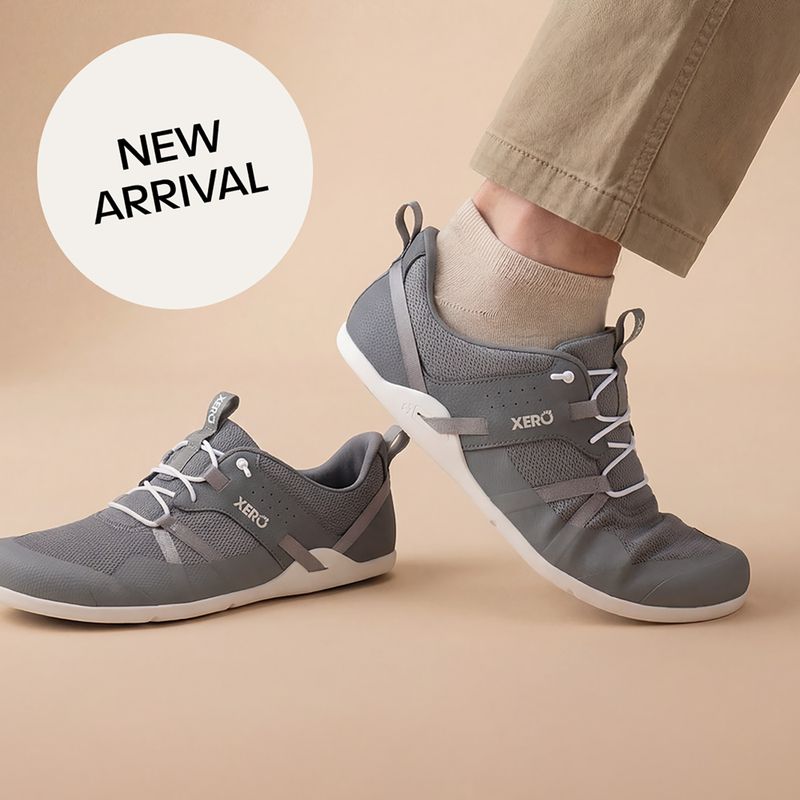 Кросівки barefoot чоловічі Xero Shoes Prio Easy On steel gray 9