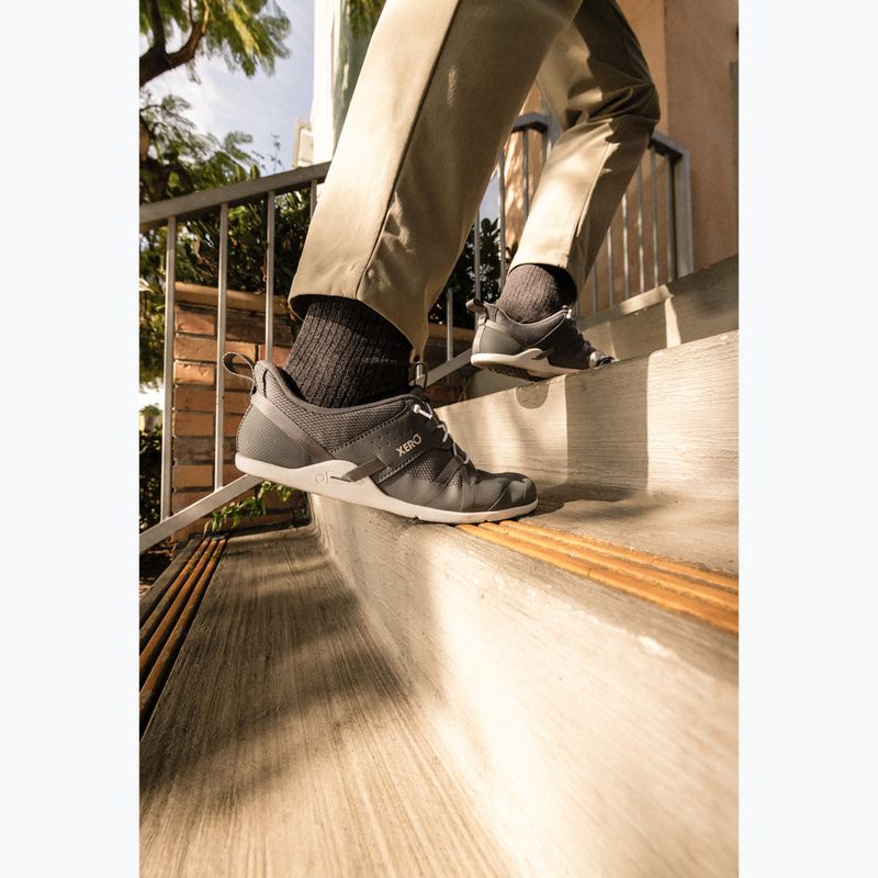 Кросівки barefoot чоловічі Xero Shoes Prio Easy On steel gray 13