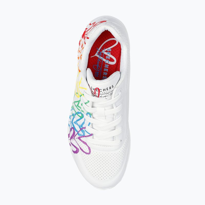 Жіноче взуття SKECHERS Uno Full Of Love white 5