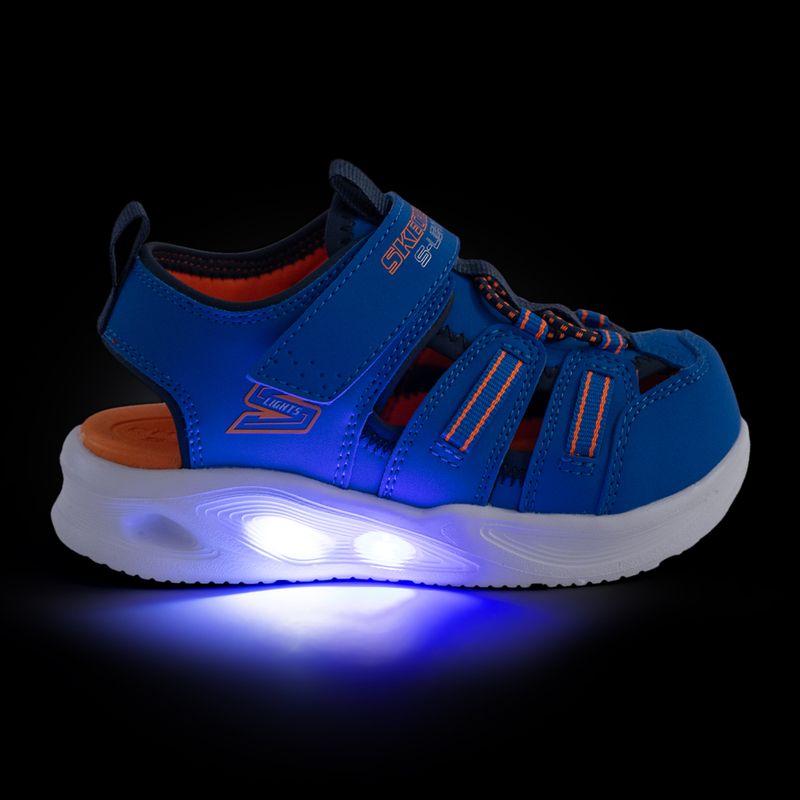 Сандалі дитячі SKECHERS S-Lights Sola Glow blue/lime 9