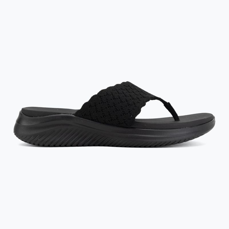 Шльопанці жіночі SKECHERS Ultra Flex 3.0 Rhythm Waves black 2
