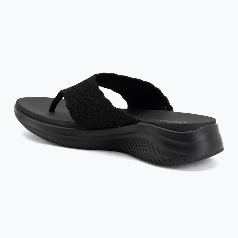 Шльопанці жіночі SKECHERS Ultra Flex 3.0 Rhythm Waves black 3