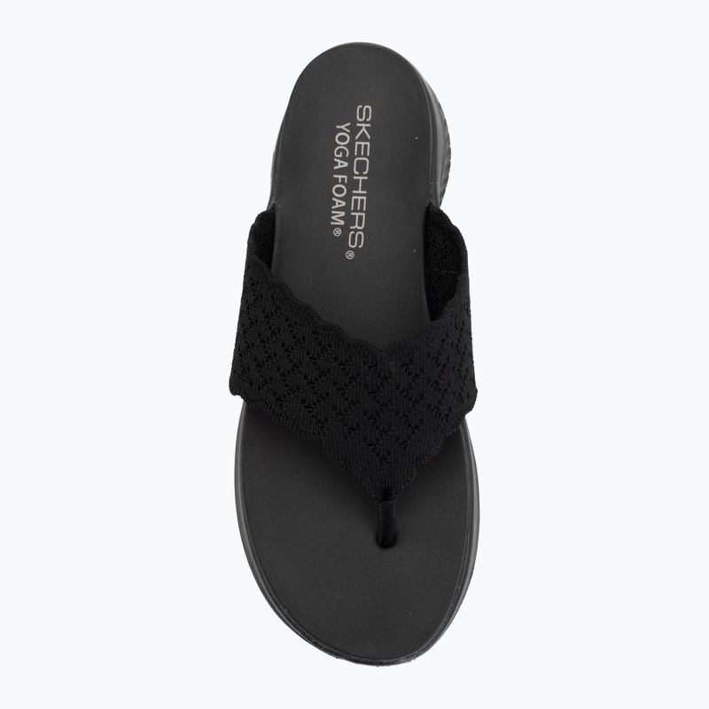 Шльопанці жіночі SKECHERS Ultra Flex 3.0 Rhythm Waves black 5
