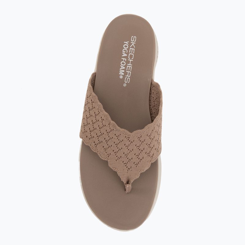 Шльопанці жіночі SKECHERS Ultra Flex 3.0 Rhythm Waves brown 5