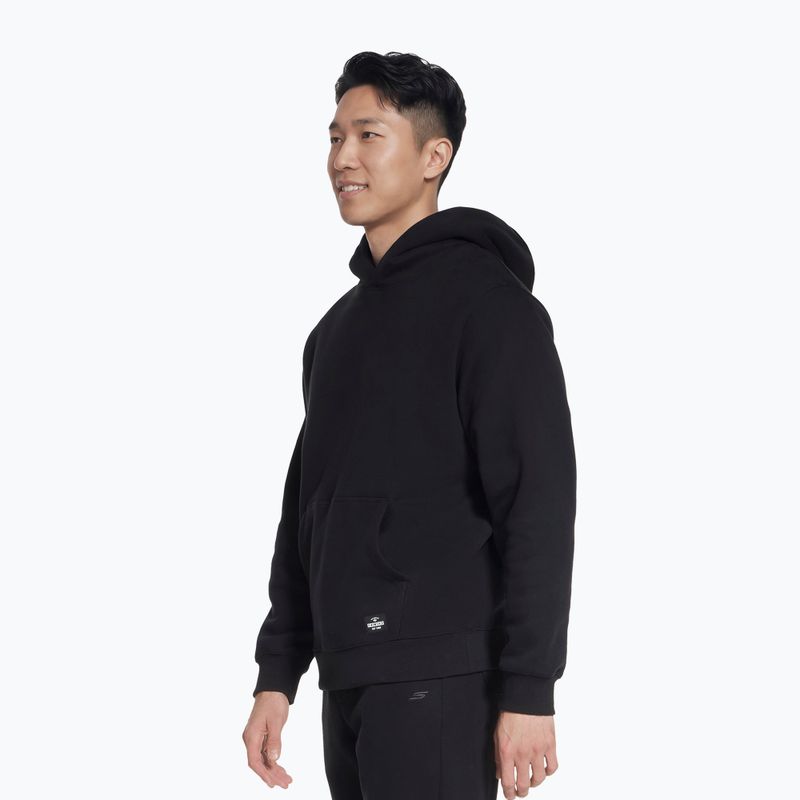 Кофта чоловіча SKECHERS Max Soft Hoodie black 3