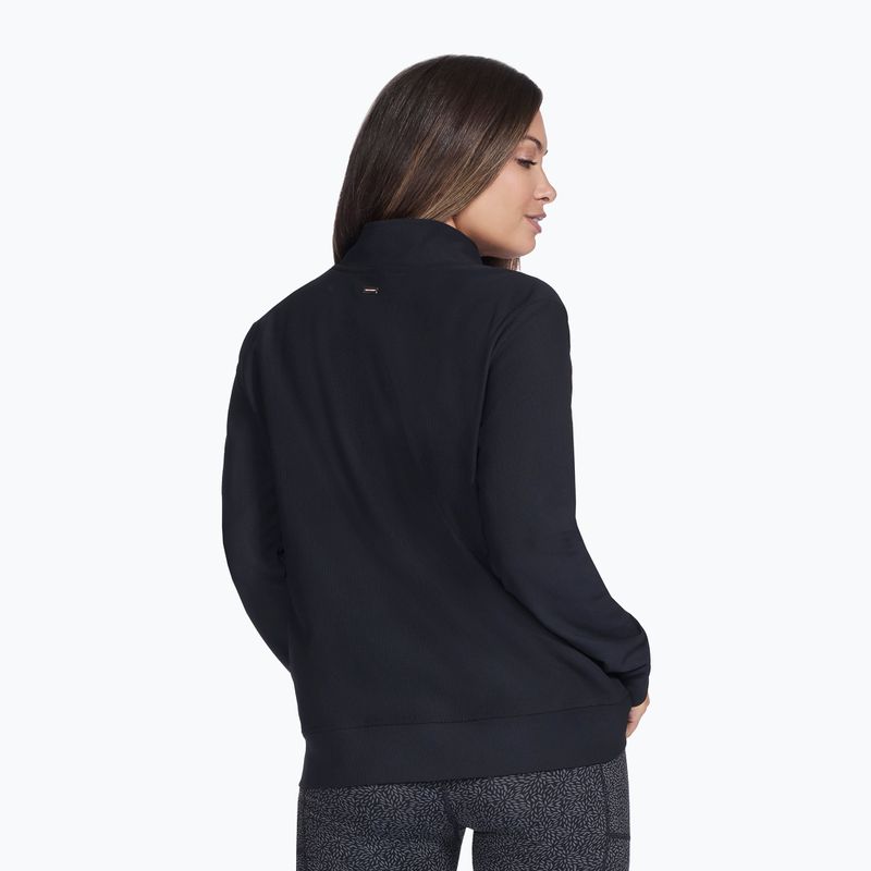 Кофта жіноча SKECHERS GO Luxe Rib Everyday Full Zip black 2