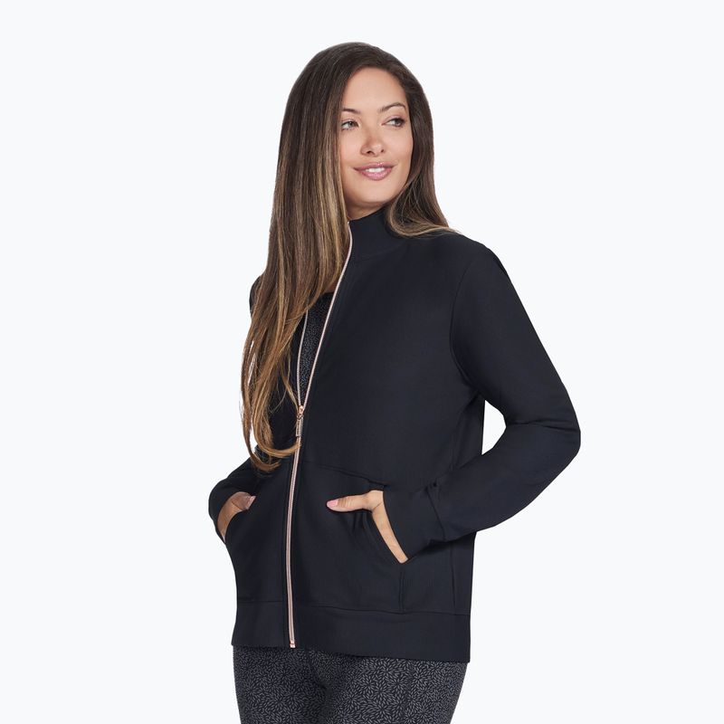 Кофта жіноча SKECHERS GO Luxe Rib Everyday Full Zip black 3
