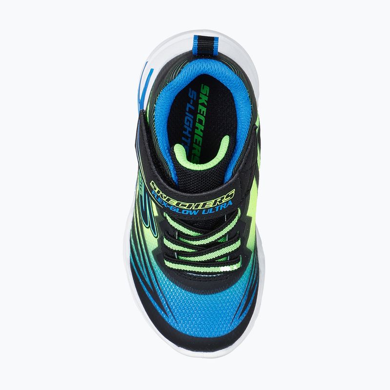 Кросівки дитячі SKECHERS Flex-Glow Ultra black/blue/lime 5