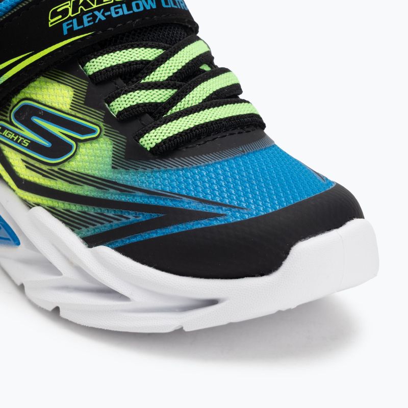 Кросівки дитячі SKECHERS Flex-Glow Ultra black/blue/lime 7