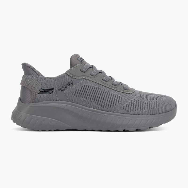 Кросівки чоловічі SKECHERS Bobs Squad Chaos Solid Step gray 2