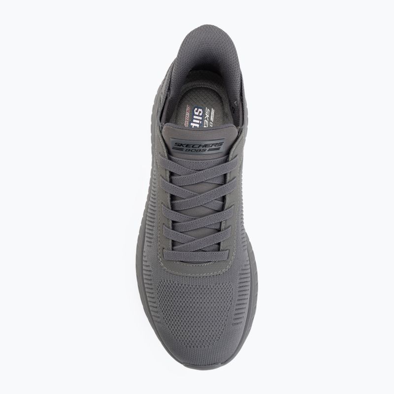 Кросівки чоловічі SKECHERS Bobs Squad Chaos Solid Step gray 5