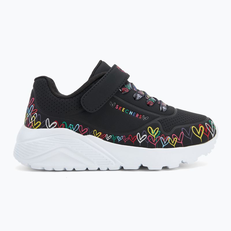 Кросівки дитячі SKECHERS Uno Lite Heart Craze black/multi 2