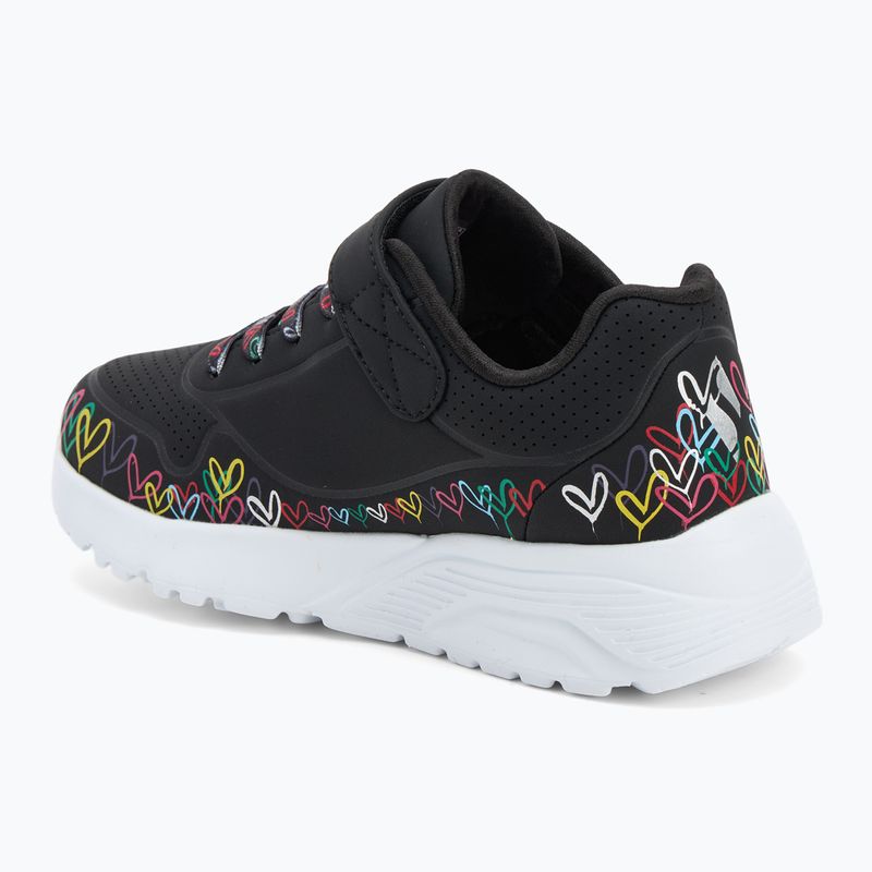 Кросівки дитячі SKECHERS Uno Lite Heart Craze black/multi 3
