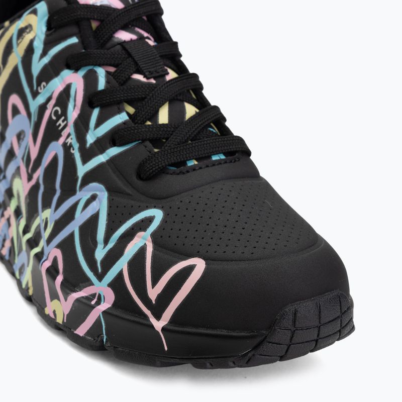 Кросівки жіночі SKECHERS JGoldcrown Uno Spread The Love black 7