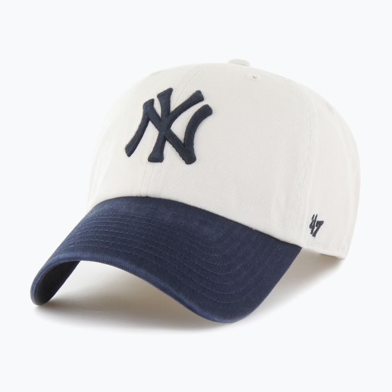 Кепка 47 Brand MLB New York Yankees Grand Stand CLEAN UP bone 3