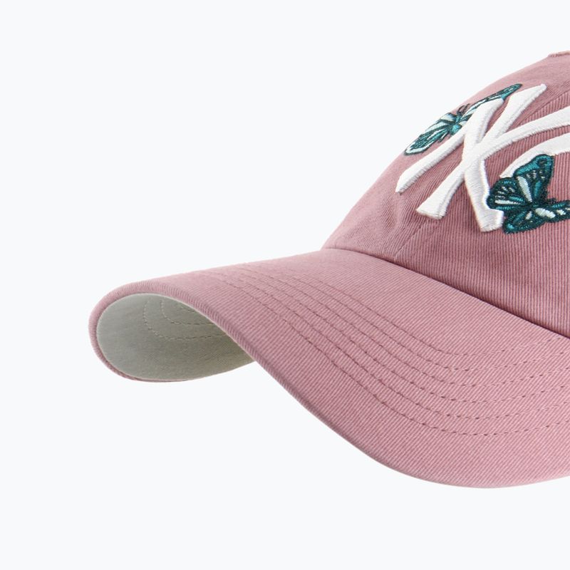 Кепка 47 Brand MLB New York Yankees Icon Alt CLEAN UP mauve 3