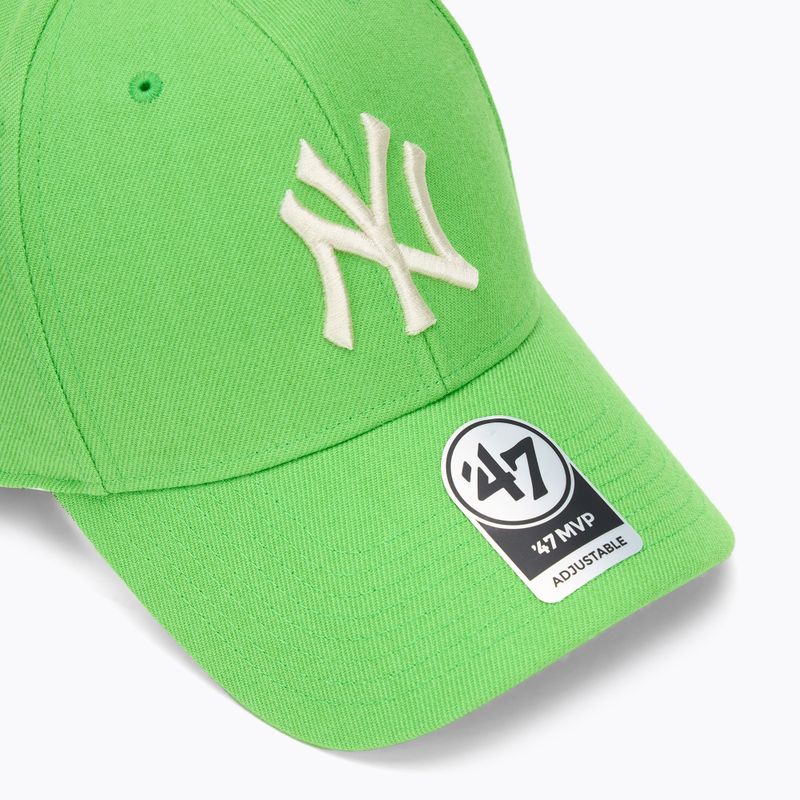 Кепка 47 Brand MLB New York Yankees MVP lime 3