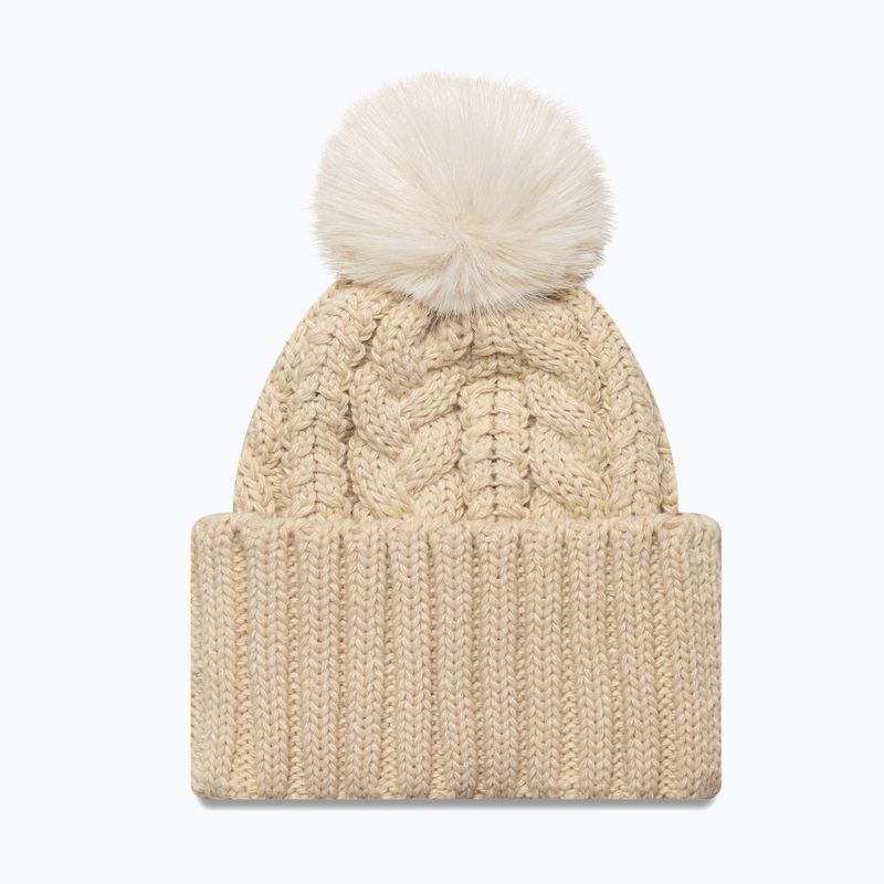 Шапка зимова жіноча New Era Cable Wide New York Yankees stone 2