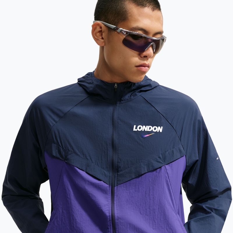 Куртка для бігу чоловіча Nike Stride Dri-Fit ADV midnight navy/court purple 4