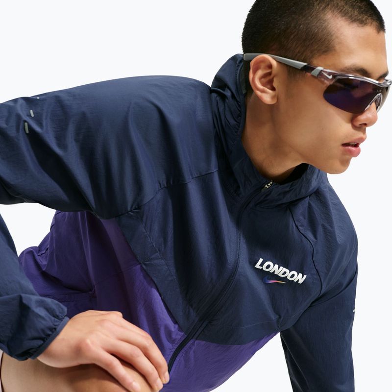 Куртка для бігу чоловіча Nike Stride Dri-Fit ADV midnight navy/court purple 6