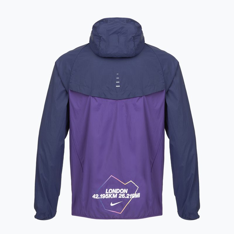 Куртка для бігу чоловіча Nike Stride Dri-Fit ADV midnight navy/court purple 10