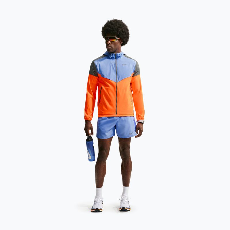 Куртка для бігу чоловіча Nike Impossibly Light Windrunner total orange/royal pulse/smoke grey 2