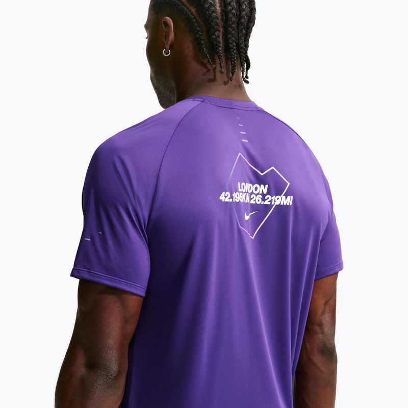 Футболка для бігу чоловіча Nike Stride Dri-Fit ADV court purple 4