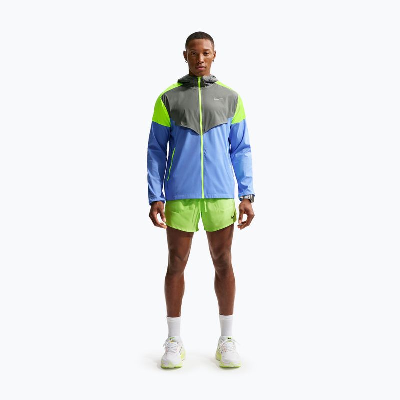 Куртка для бігу чоловіча Nike Impossibly Light Windrunner royal pulse/smoke grey/volt ice 2