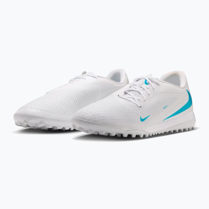 Кросівки футбольні чоловічі Nike Phantom 6 Low Academy TF white/white/dusty cactus 3