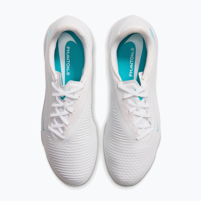 Кросівки футбольні чоловічі Nike Phantom 6 Low Academy TF white/white/dusty cactus 4