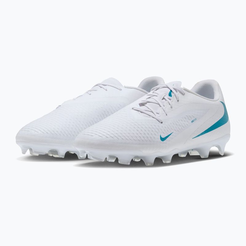 Кросівки футбольні чоловічі Nike Phantom 6 Low Academy FG/MG white/white/dusty cactus 3