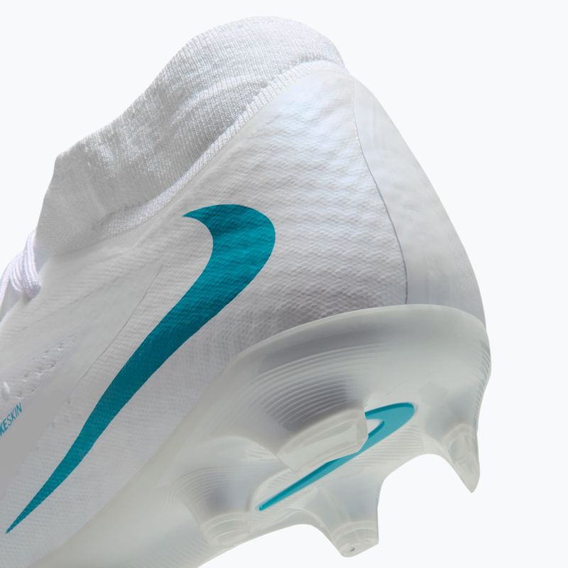 Кросівки футбольні чоловічі Nike Phantom 6 High Academy FG/MG white/white/dusty cactus 8