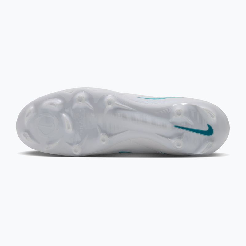 Кросівки футбольні чоловічі Nike Phantom 6 High Academy FG/MG white/white/dusty cactus 9