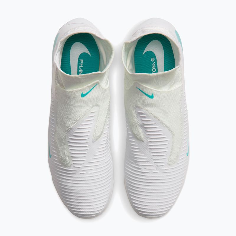 Кросівки футбольні чоловічі Nike Phantom 6 High Pro FG white/white/dusty cactus 5