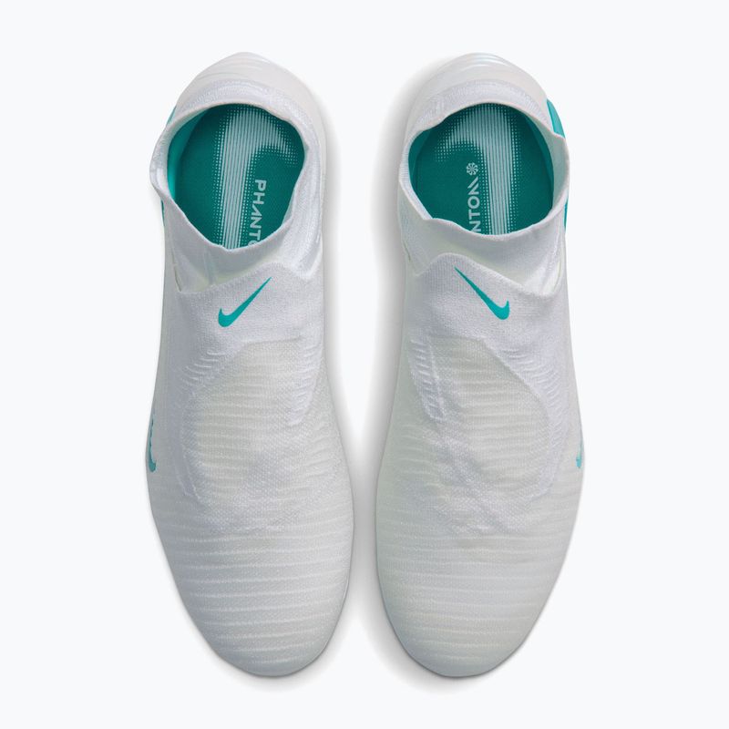 Кросівки футбольні чоловічі Nike Phantom 6 High Elite FG white/white/dusty cactus 4