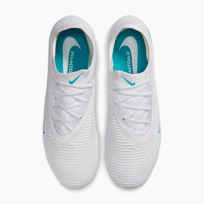 Кросівки футбольні чоловічі Nike Phantom 6 Low Pro FG white/white/dusty cactus 4