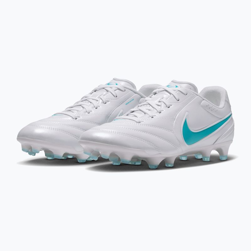 Кросівки футбольні чоловічі Nike Tiempo Ligera Pro FG white/white/energy 3