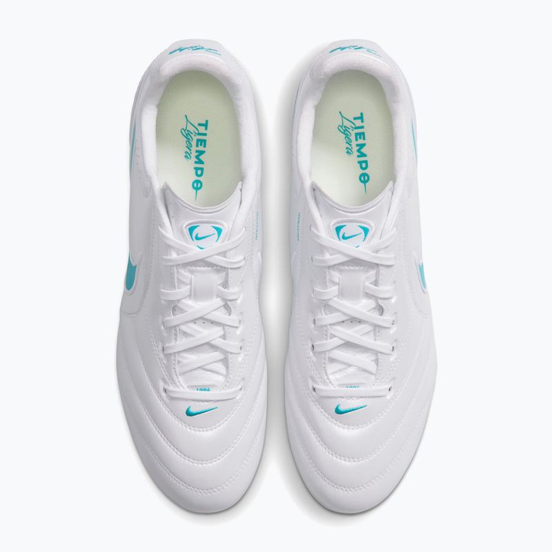 Кросівки футбольні чоловічі Nike Tiempo Ligera Pro FG white/white/energy 5