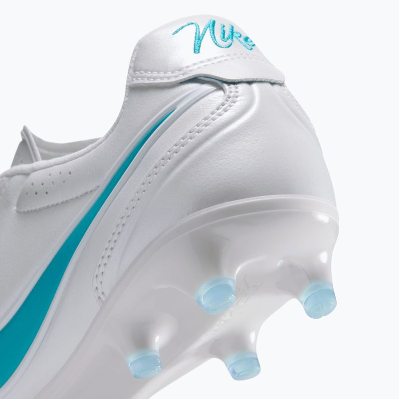 Кросівки футбольні чоловічі Nike Tiempo Ligera Pro FG white/white/energy 7