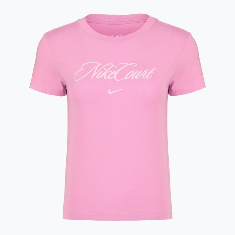 Футболка для тенісу жіноча Nike Court Heritage light magenta/pink foam 6