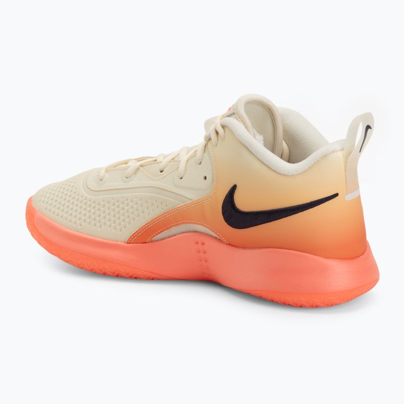 Кросівки волейбольні Nike React Hyperset 2 SE coconout milk/cave purple/hot lava 3