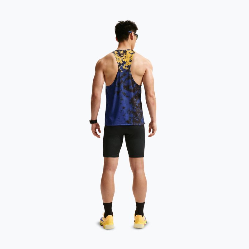 Футболка для бігу чоловіча Nike AeroSwift Dri-Fit ADV Singlet citron pulse/lapis/bright crimson 3