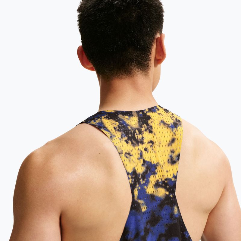Футболка для бігу чоловіча Nike AeroSwift Dri-Fit ADV Singlet citron pulse/lapis/bright crimson 5