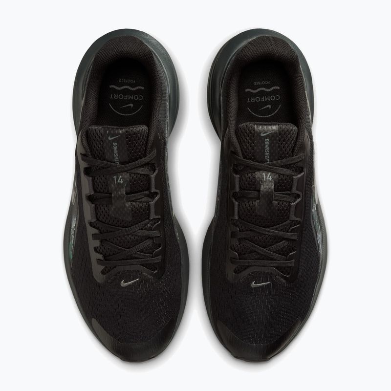 Кросівки для бігу чоловічі Nike Downshifter 14 black/dark smoke grey/metallic dark grey 4